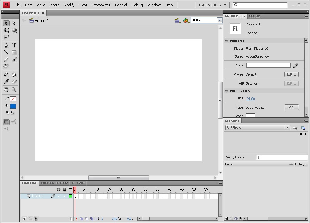 MyFlashTutorial Free Flash Tutorial Early interaction with Adobe