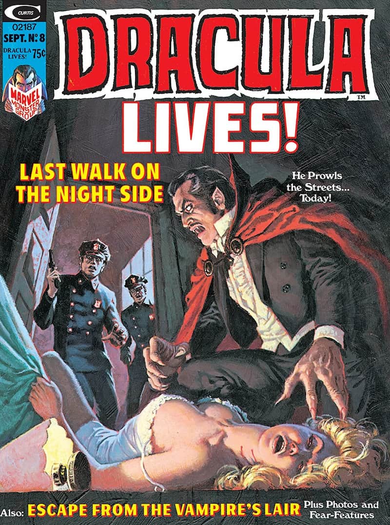 Dracula Lives! #8, portada de Luis Domínguez