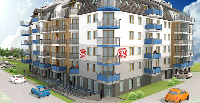 Budynek mieszkalny Tęczowe Osiedle SIM Bydgoszcz Filtrowa