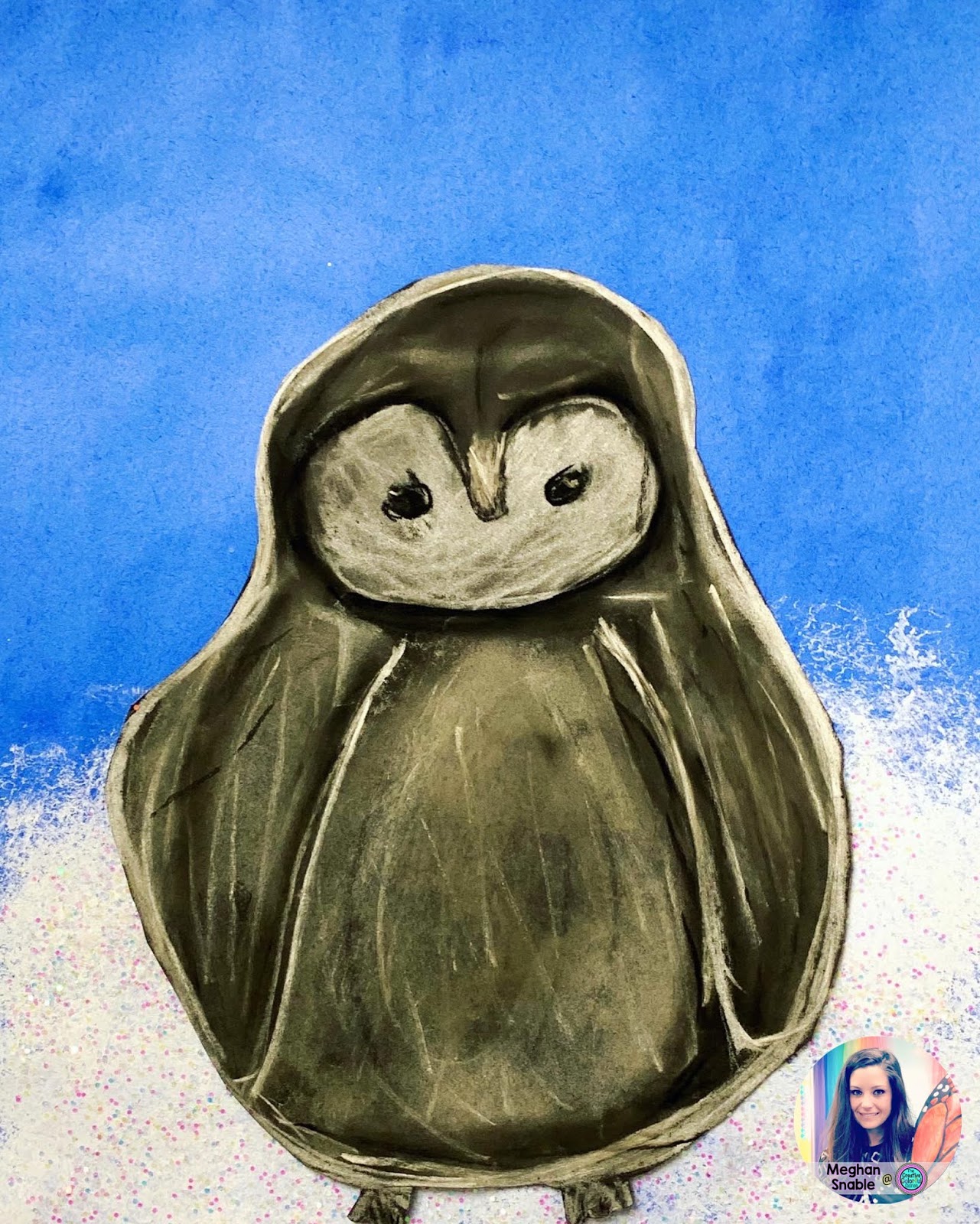 The Creative Colorful Classroom Pastel Penguin Art Project