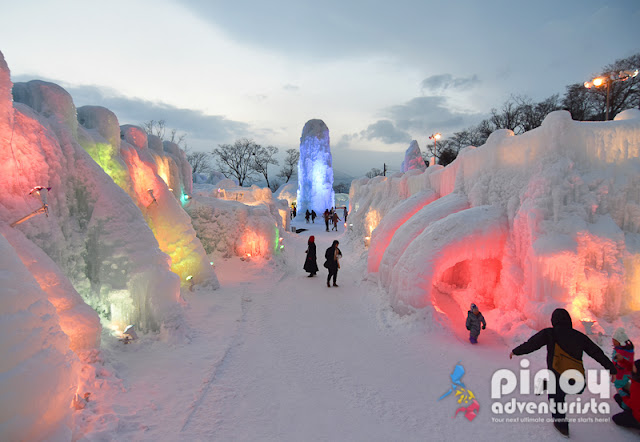 LAKE SHIKOTSU CHITOSE HOKKAIDO ICE FESTIVAL NIGHT ILLUMINATION