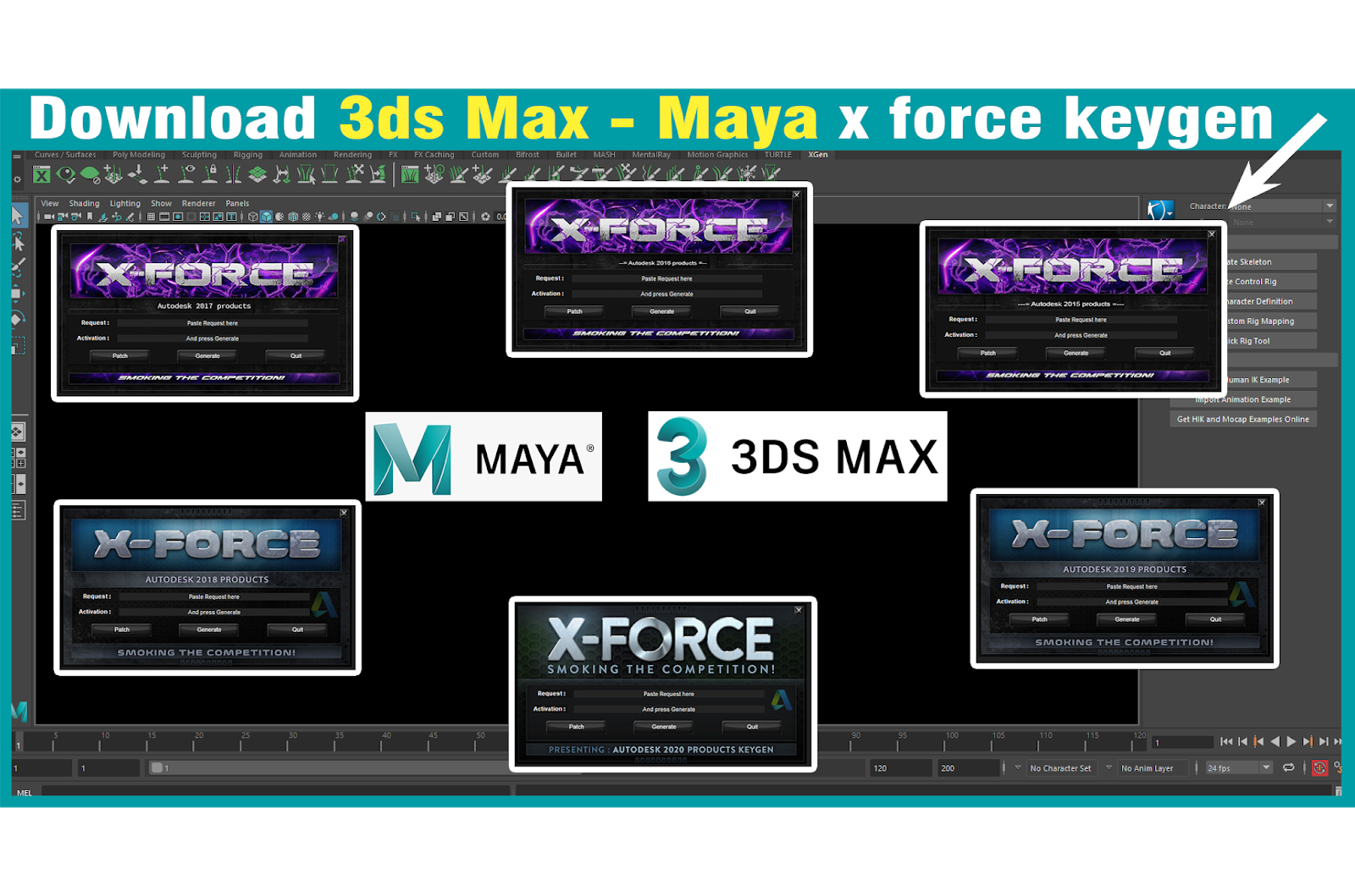 Maya 2018 crack xforce product