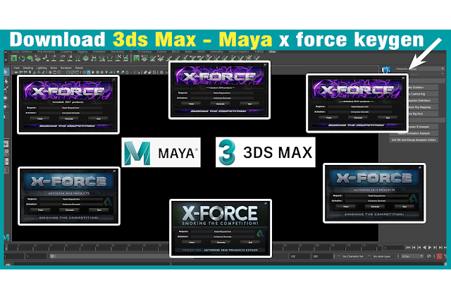 Autodesk Maya ,3ds Max All Xforce Keygen 64 bit 2015 to 2020