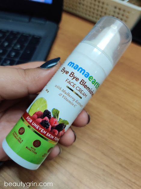 Mamaearth  Bye Bye Blemish Face Cream : Detailed review and experience of using the product completely