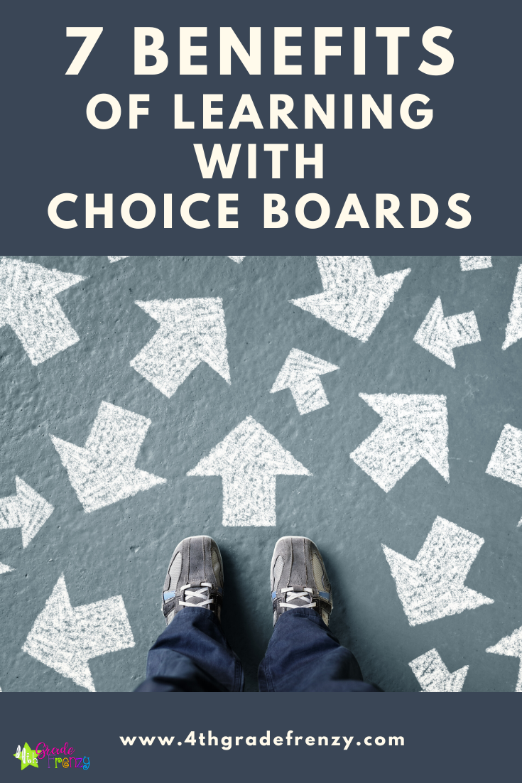 4th Grade Frenzy 7 Benefits of Choice Boards