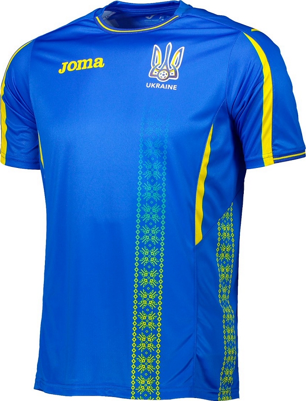 Joma divulga as novas camisas da Ucrânia Show de Camisas
