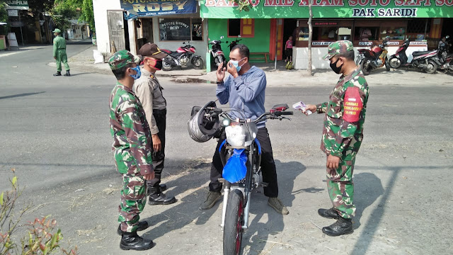 Kecamatan Manisrenggo Gelar Aksi  Peduli Penggunaan Masker