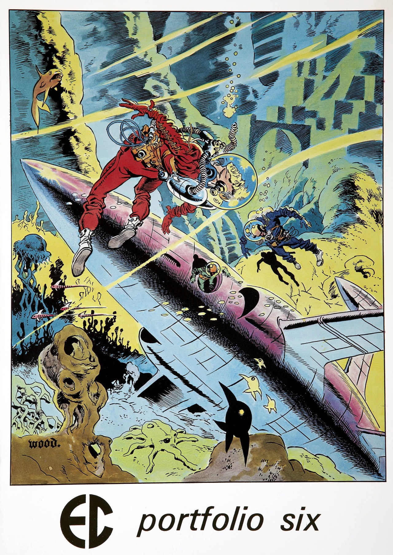 Cap'n's Comics Weird Science Fantasy 23 Cover by Wally Wood