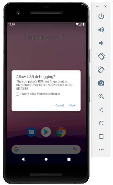 Khởi động máy ảo Android Khởi động máy ảo Android