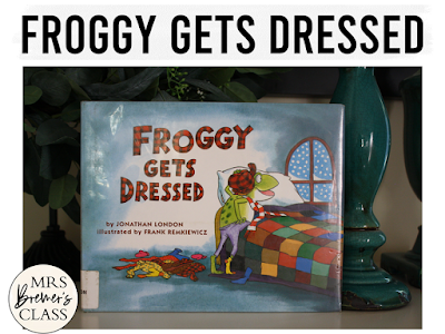 Froggy Gets Dressed book study winter literacy unit with Common Core aligned companion activities for K-1