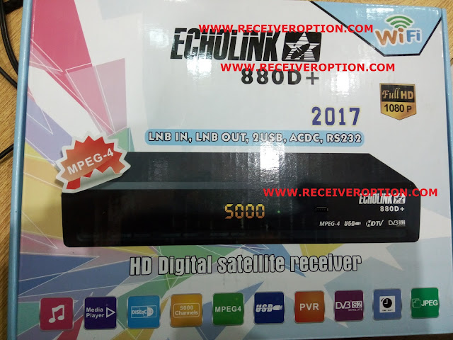 ECHOLINK 880D+ HD RECEIVER POWERVU KEY OPTION