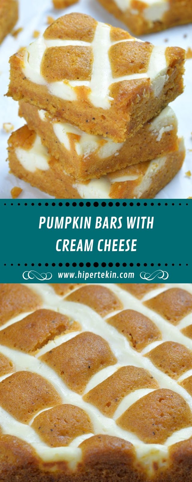 PUMPKIN BARS WITH CREAM CHEESE