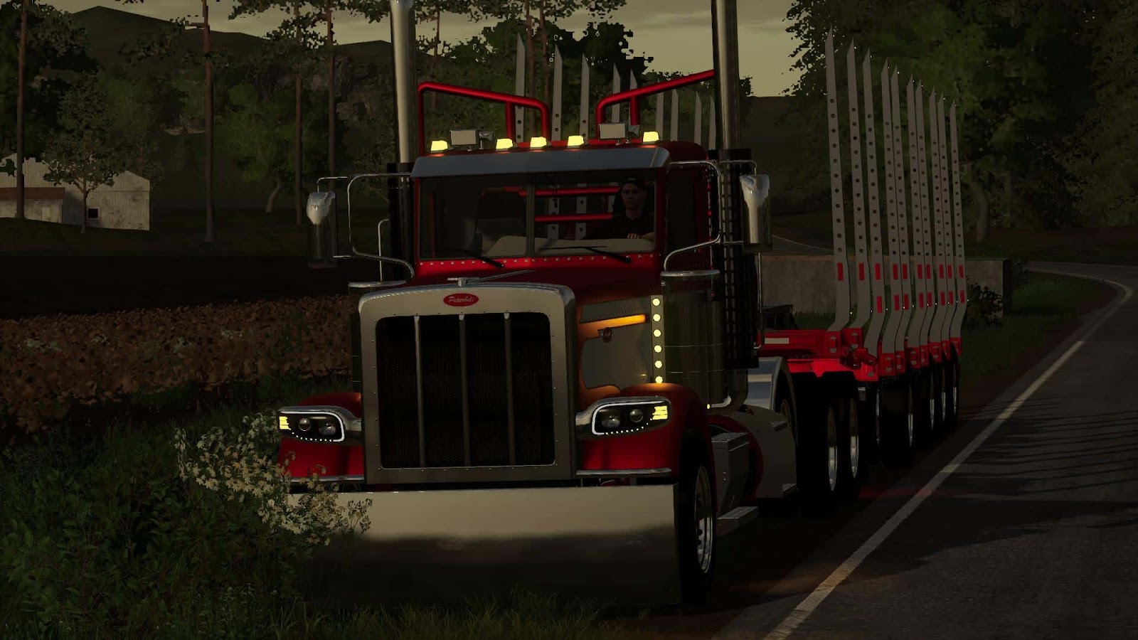 FS19 Manac Log Trailer v1.0 - FS 19 & 22 USA Mods Collection