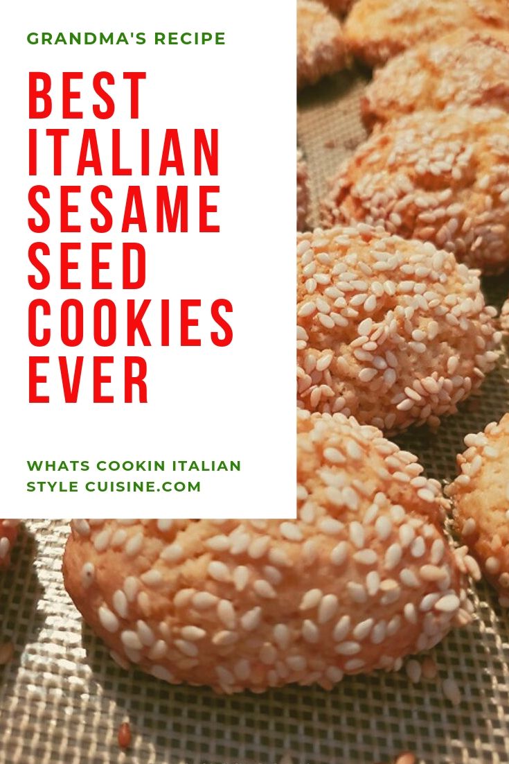 Best Italian Sesame Seed Cookies What's Cookin' Italian Style Cuisine