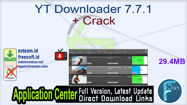 YT Downloader 7.7.1 + Crack_ ZcTeam.id