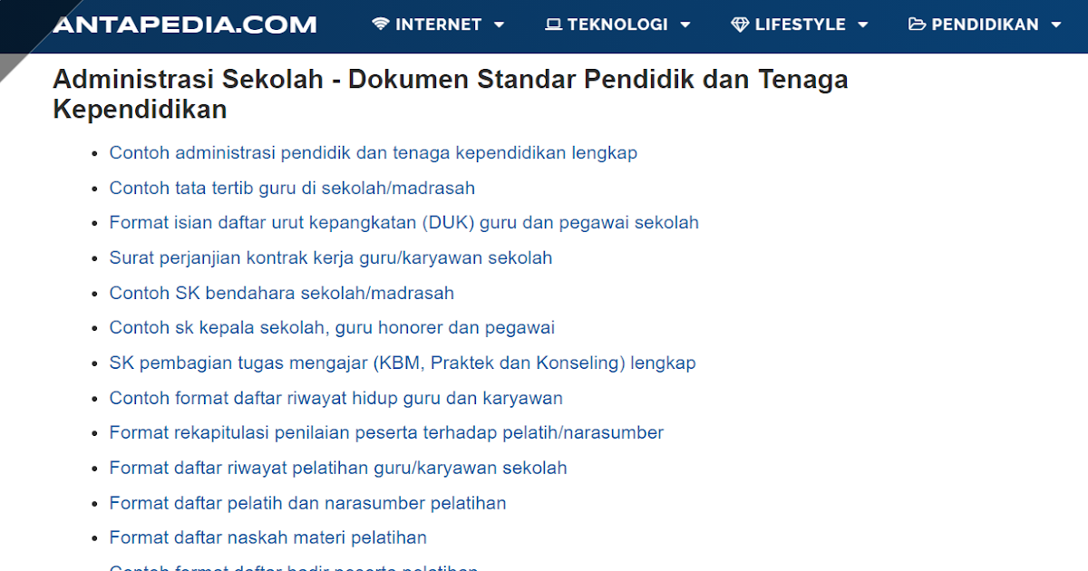 tentang standar tenaga administrasi sekolah tentang standar tenaga administrasi sekolah