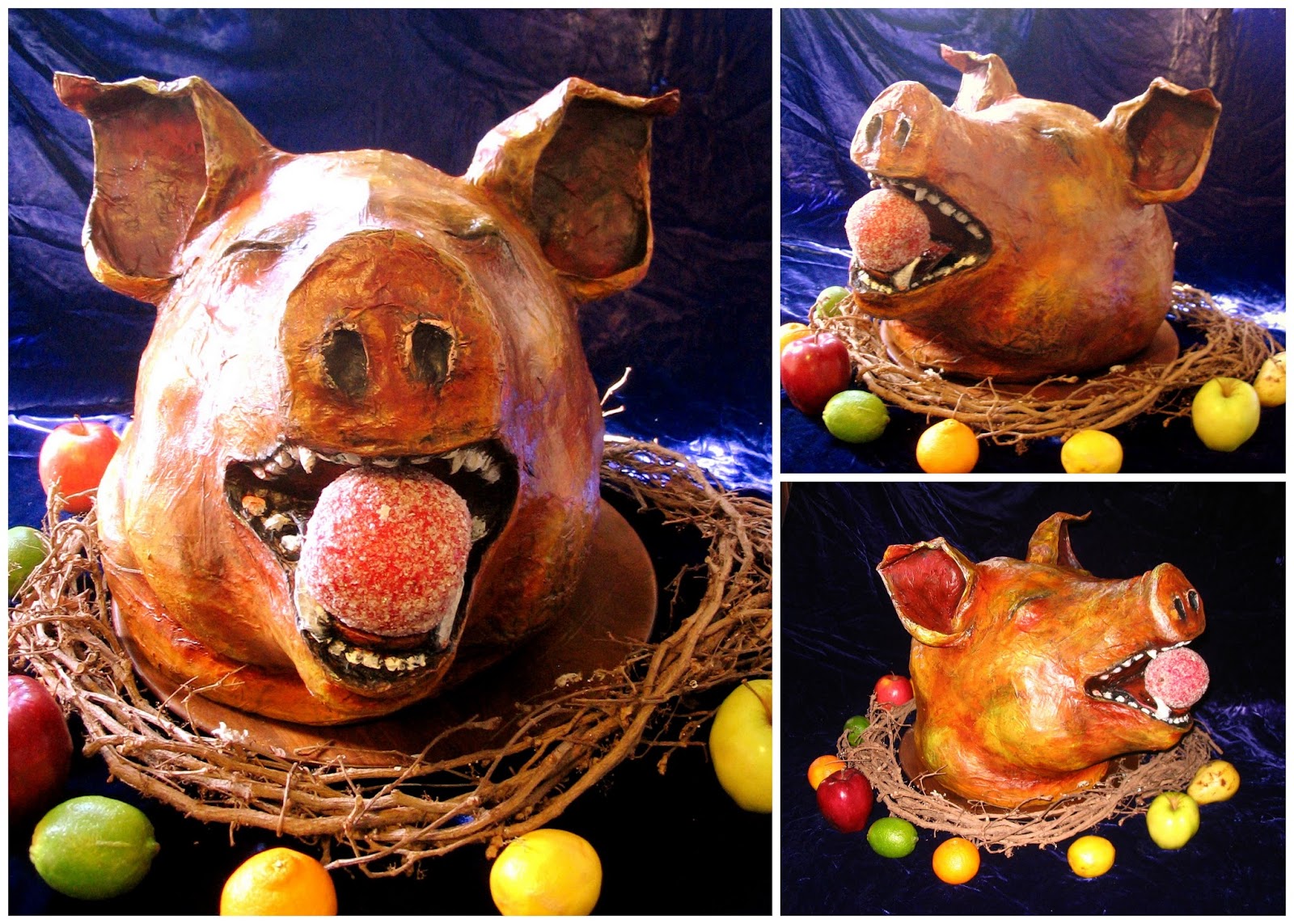 Art of 'Patience' Paper Mache "Boar's Head", Redux...!