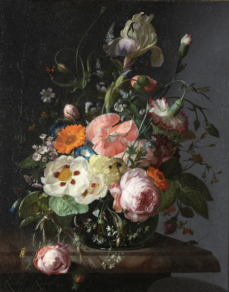 Ruysch: Still-life with flowers (1716)