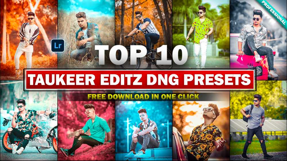 Download Top 10 Taukeer Editz Lightroom Presets (DNG) In One Click By  Deepak Creations