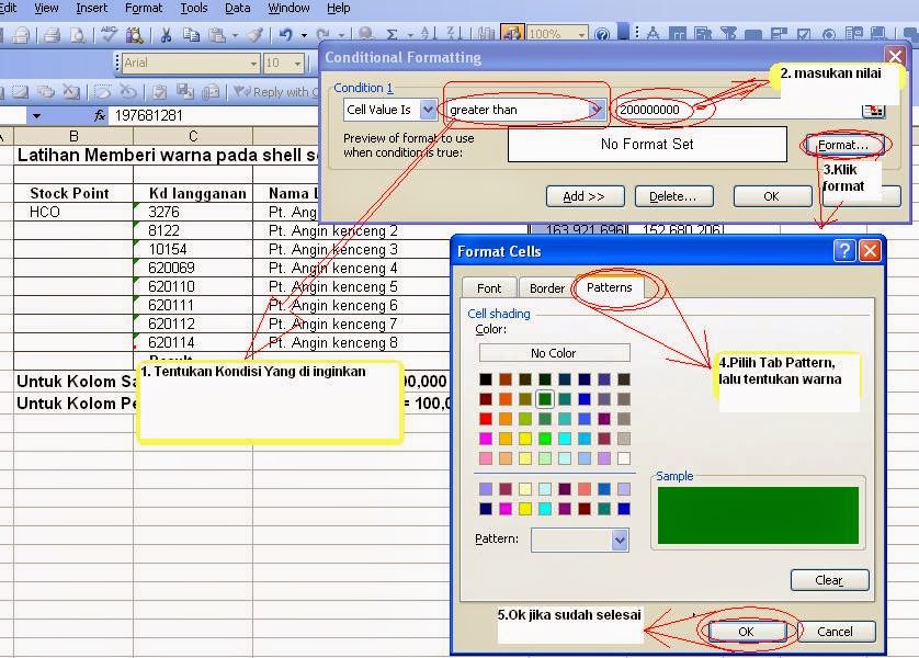 Cara Memberi Warna Otomatis Pada Excel Ide Perpaduan Warna