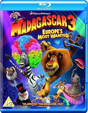 Madagascar 3 (2012) Dual Audio Hindi 480p BluRay x264 300MB ESubs Movie Download