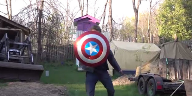 Keren, seorang YouTubers sukses jadi 'Captain America'!