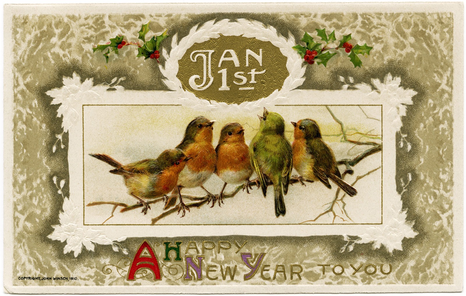 vintage new year clip art - photo #12