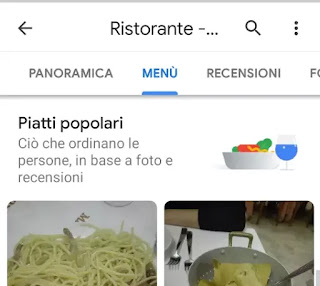 menù ristorante menù piatti google
