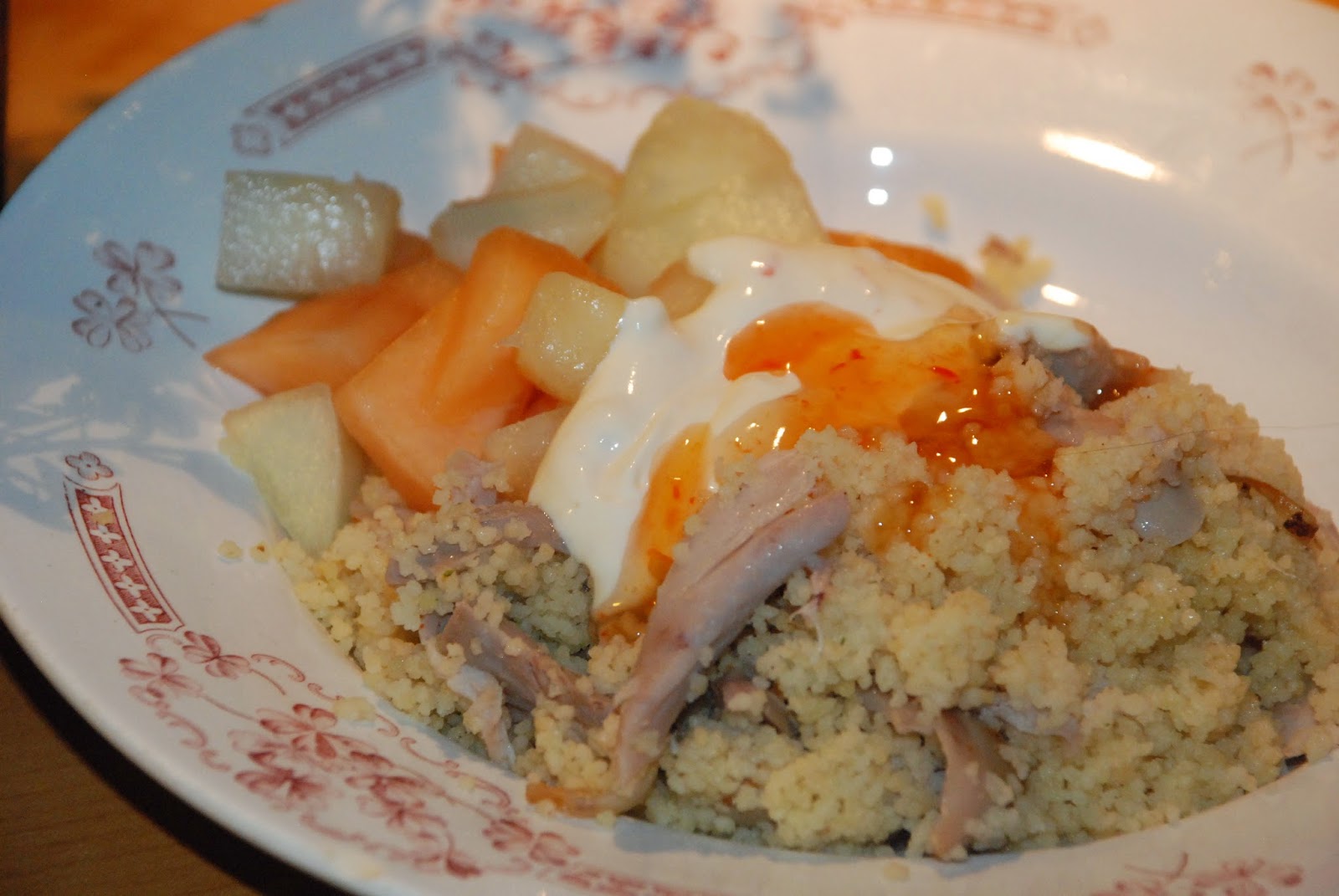 Smaskelismaskens Grillad kyckling med couscous och sweetchilisås