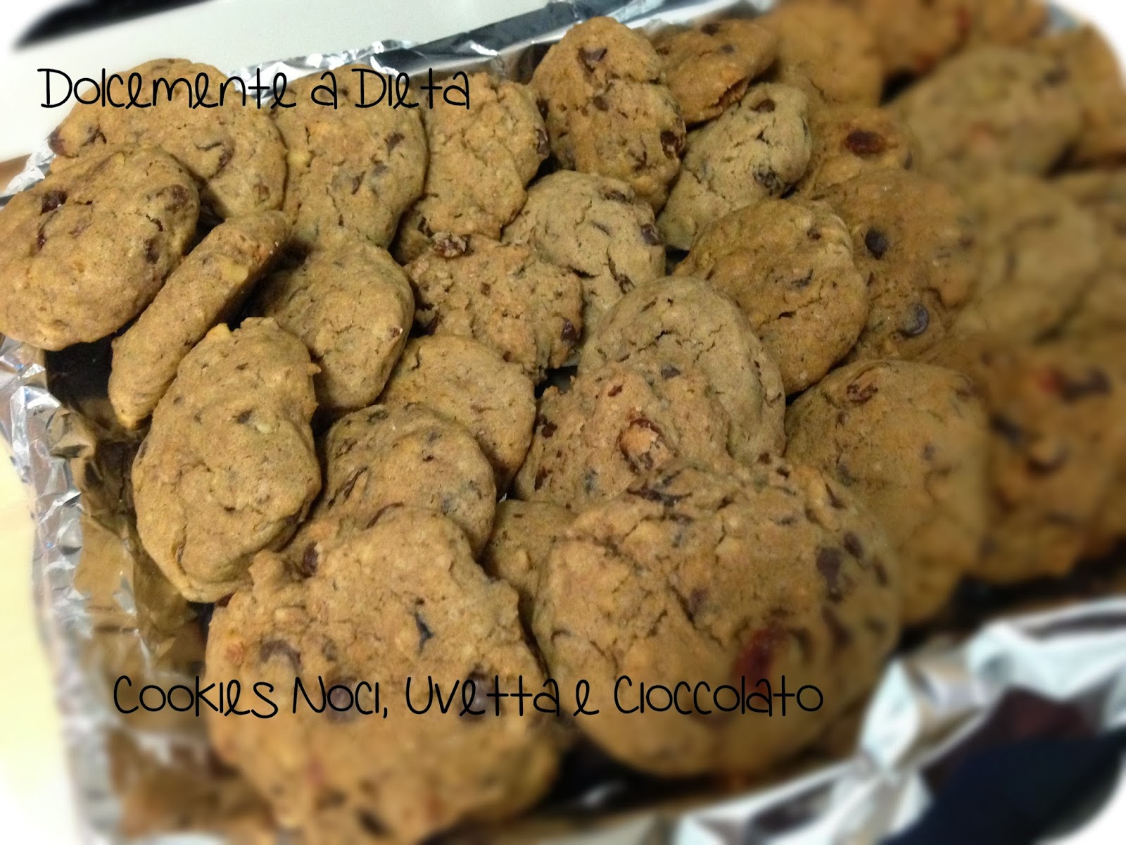 cookies noci, uvetta & cioccolato 