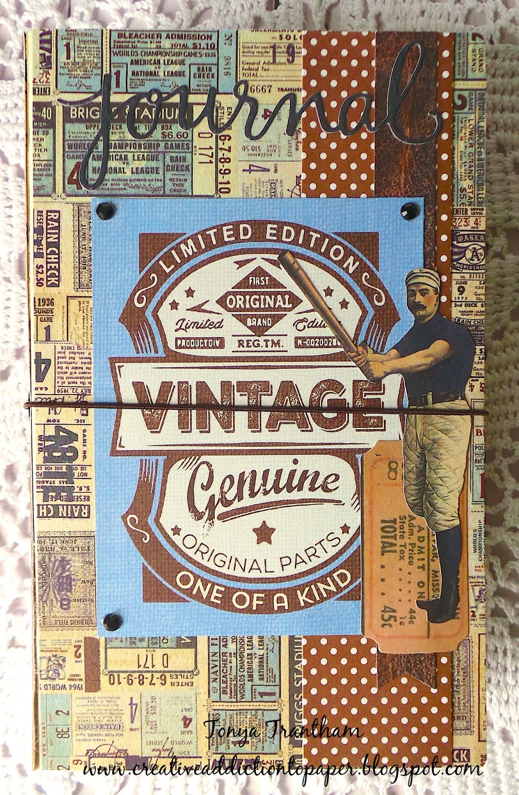 Creative Addiction to Paper Genuine Vintage Pocket Notebook