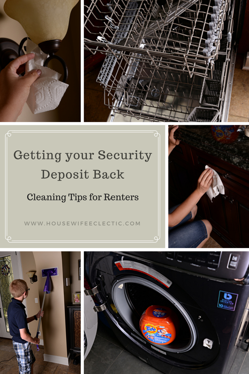 Getting your Security Deposit Back Cleaning Tips for Renters Housewife Eclectic