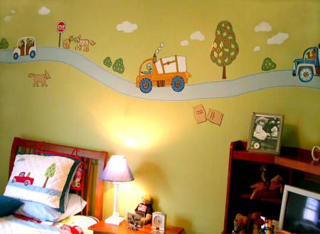دهان غرف أطفال 2020 بالوان حمصي