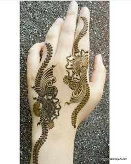 simple mehendi designs step by step