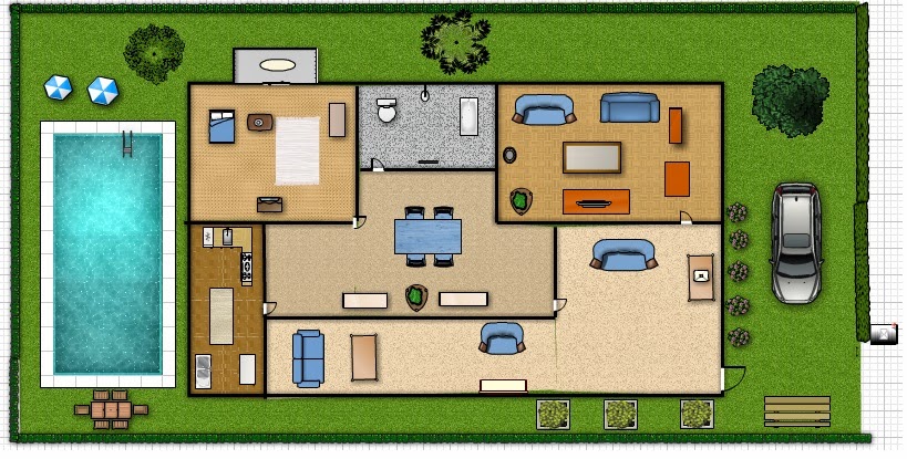 Assignments in Comp 101 Floor Plan (My Dream House)