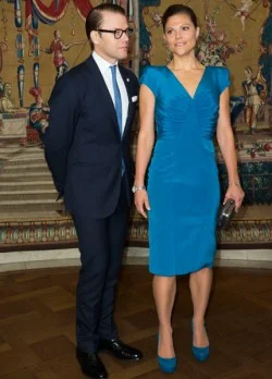 Swedish Royal Family gave a lunch for the President of Portugal and his wife at Stockholm City Hall. First Lady Maria Cavaco Silva