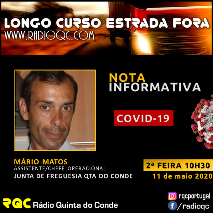 MÁRIO MATOS | NOTA INFORMATIVA COVID-19