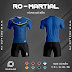 Áo Không Logo Rozaco RO-MARTIAL Xanh Bích