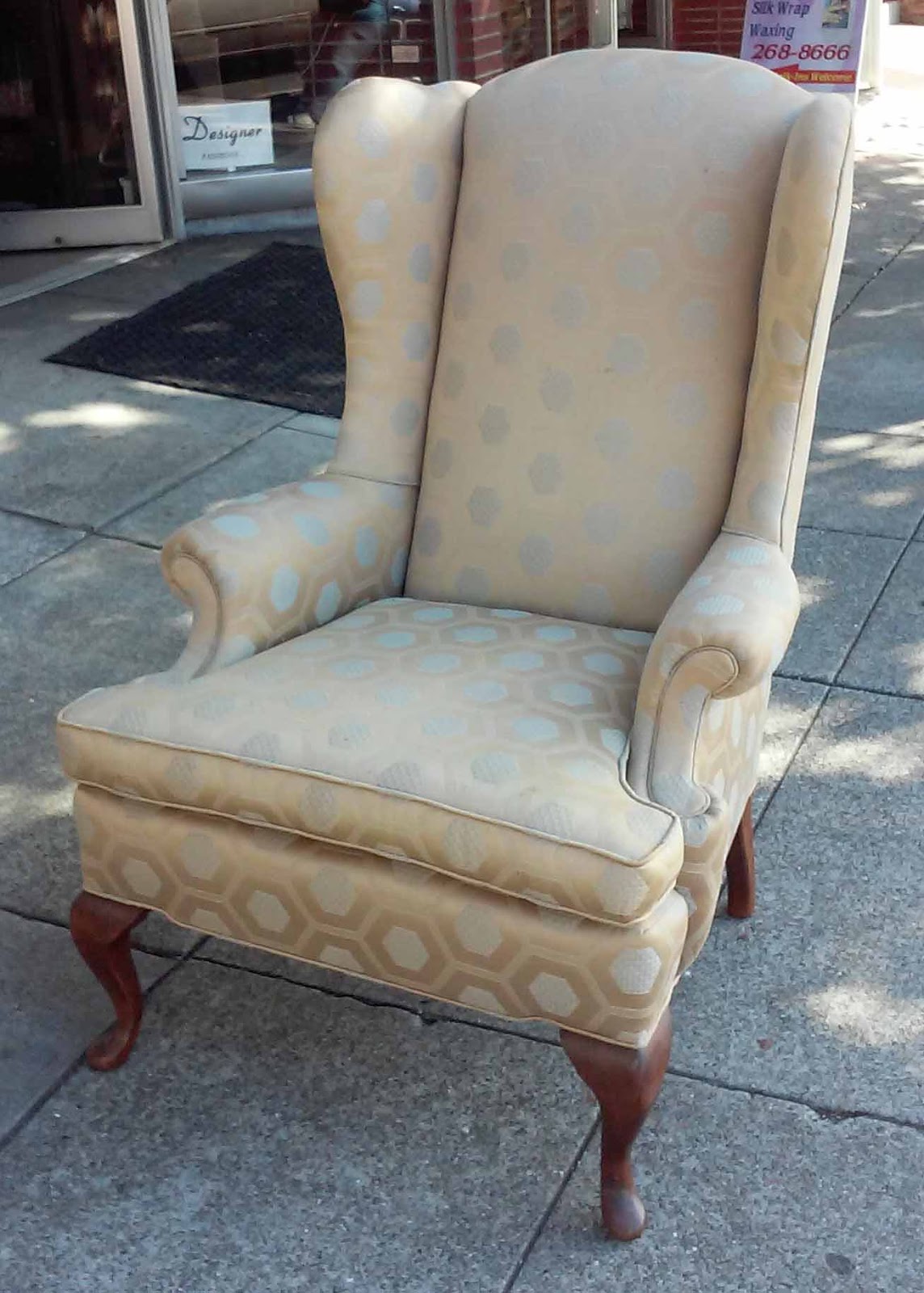 UHURU FURNITURE & COLLECTIBLES SOLD French Style Wingback Chair 125
