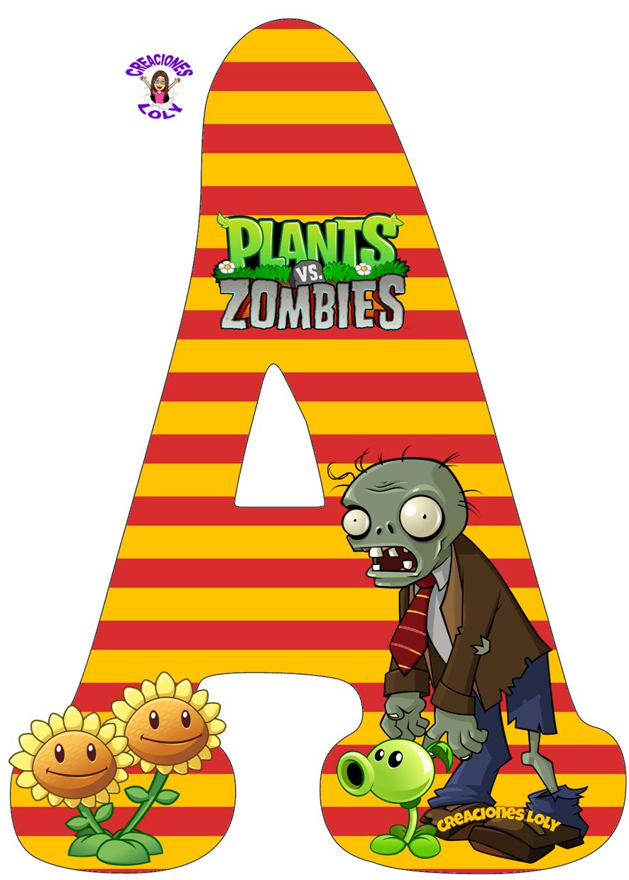 Creaciones Loly Abecedario Plantas vs Zombies Creaciones Loly Abecedario Plantas vs Zombies