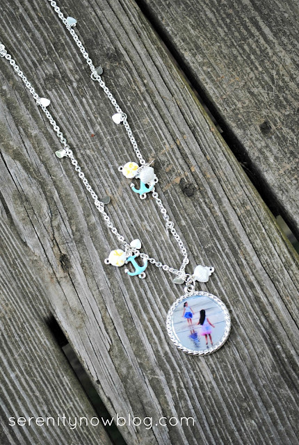 Beach "Memories" Photo Pendant Necklace, from Serenity Now blog