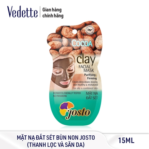 Mặt nạ đất sét Josto bùn non (Cocoa) 15ml