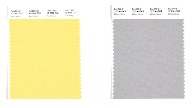 Colore dell'anno di Pantone 2021 -  Illuminating e Ultimate Grey