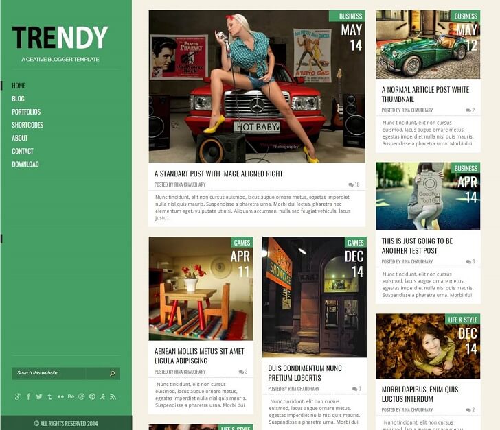 Модна тема за Blogger в стил WordPress
