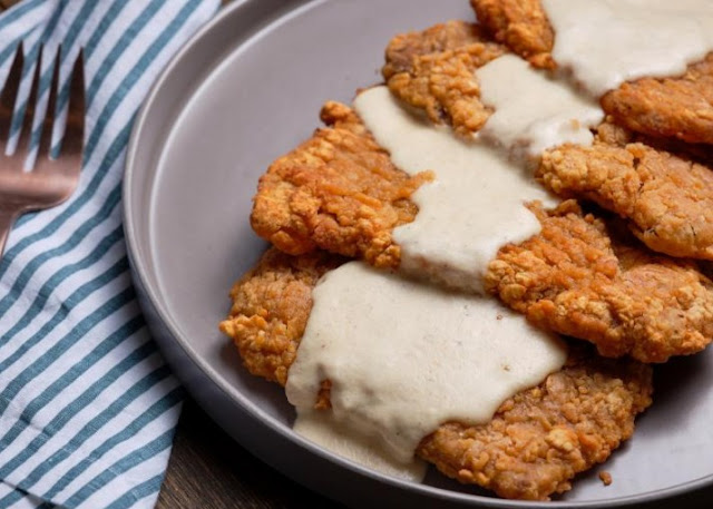 Chicken Fried Steak #dinner #easy