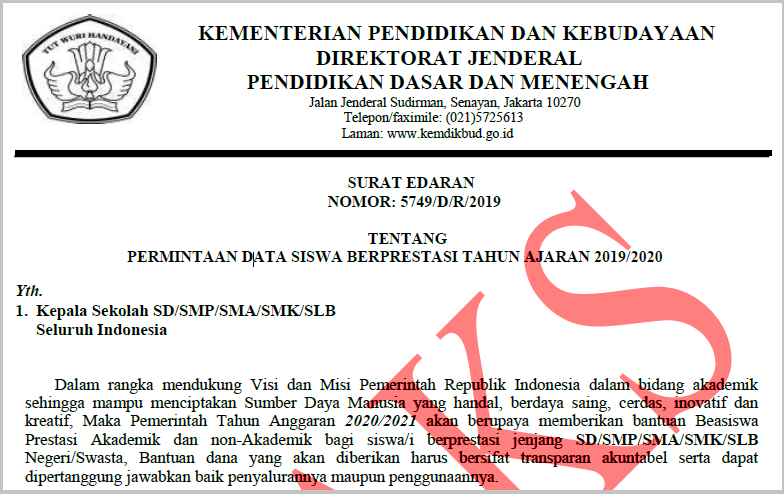 Contoh Tulisan Di Piala Untuk Siswa Berprestasi DOWNLOAD