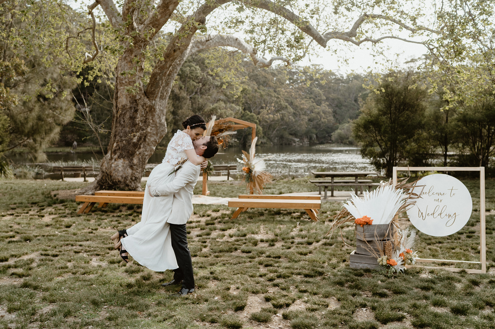 to the aisle australia | terracotta + greenery wedding styling ideas kelly jury photography weddings dried florals bridal gowns stationery style boho weddings