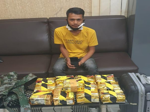 Kurir Sabu 13Kg Asal Aceh Diamankan di Jalan Langkat