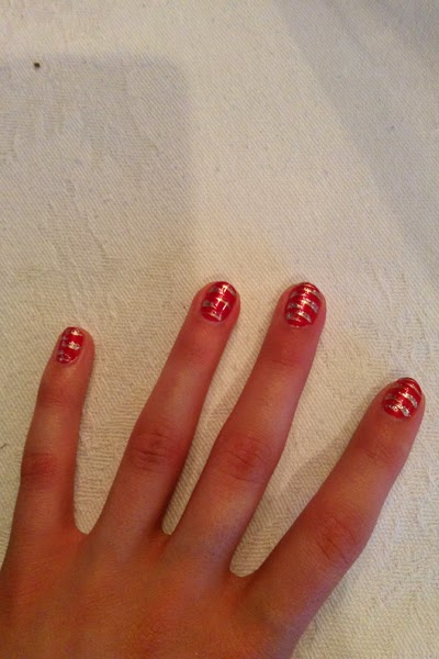 red fun nail art red fun nail art