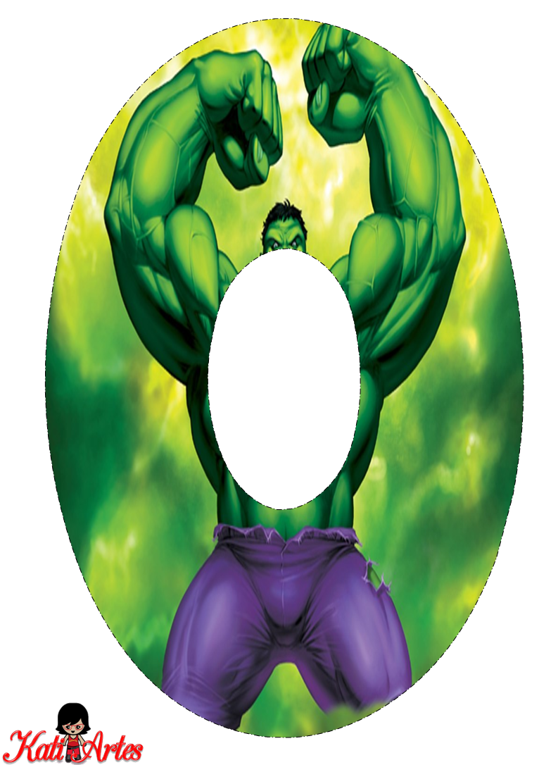 Alfabeto Gratis de Hulk. - Oh my Alfabetos!